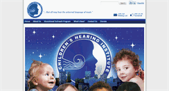 Desktop Screenshot of childrenshearing.org